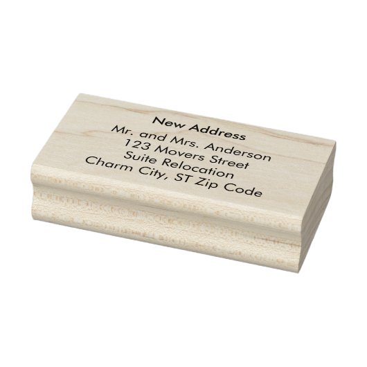 New Address Custom Rubber Stamps Gummistempel (Stempel)