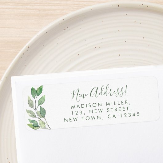 New Address Greenery Return Address