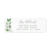 New Address Greenery Return Address (Vorne)