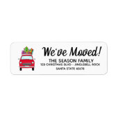New Address Red Car mit Weihnachtsgeschenken (Vorne)