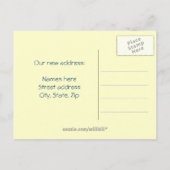 New Address Sea Urchin und Seashells Postcard Ankündigungspostkarte (Rückseite)