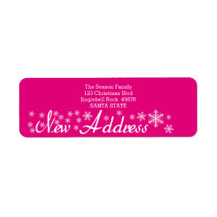 New Address Snowflake Christmas