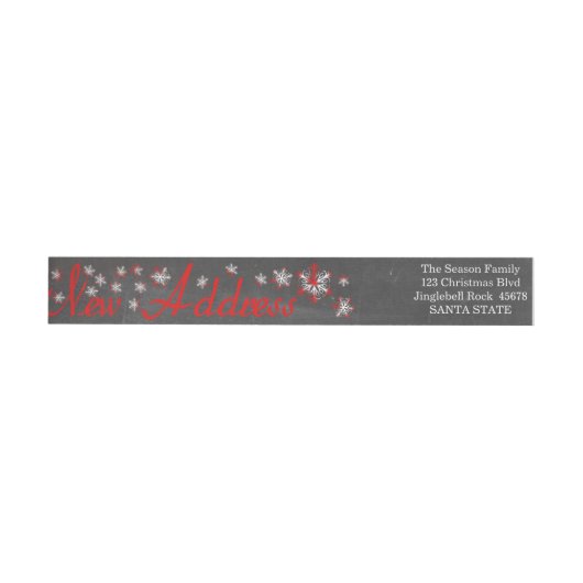 New Address Snowflake Christmas (Person)
