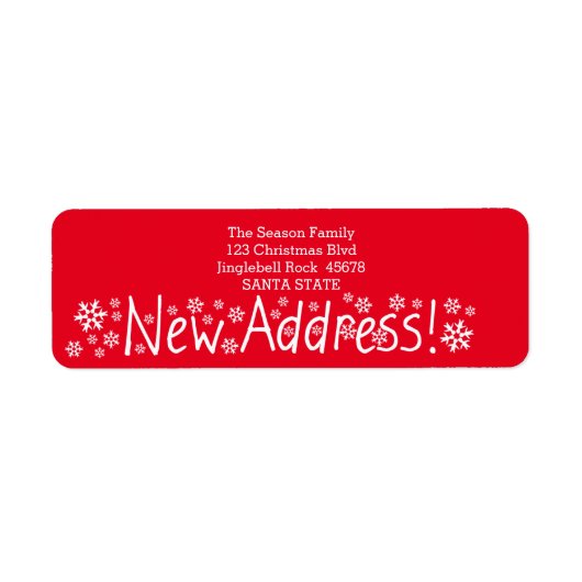 New Address Snowflake Christmas (Vorne)