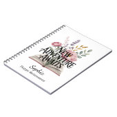 New Adventure Awaits Retirement Personalized Notizblock (Linke Seite)