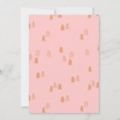 New Adventure Happy Camper Baby Girl Dusche laden Einladung (Rückseite)