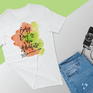 New Adventure Quote Ink Arrow T-Shirt