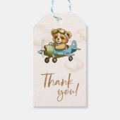 New Adventure Teddy Bär Airplane Baby Shooter Geschenkanhänger (Vorderseite)