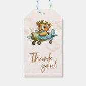 New Adventure Teddy Bär Airplane Baby Shooter Geschenkanhänger (Rückseite)