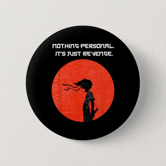 New Afro Samurai Manga Anime Cartoon Tee Button (Vorderseite)