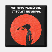 New Afro Samurai Manga Anime Cartoon Tee Magnet (Vorne)