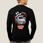 "New Age Alert – Rennwagen-T-Shirt" Tri-Blend Shirt (Rückseite)