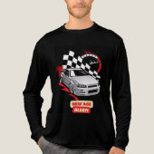 "New Age Alert – Rennwagen-T-Shirt" Tri-Blend Shirt (Vorderseite)