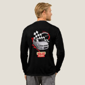 "New Age Alert – Rennwagen-T-Shirt" Tri-Blend Shirt (Voller Rücken)