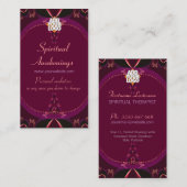 New Age Digital Lage w/Logo Burgundy Business Car Visitenkarte (Vorne/Hinten)