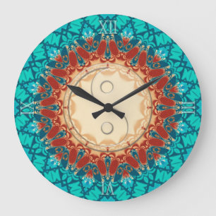 New Age Feng Shui Wohngestaltung Wall Clock Große Wanduhr