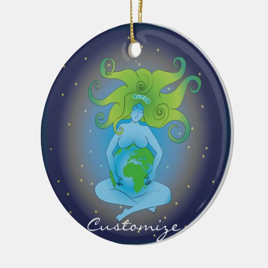 New Age Gaia Goddess Thunder_Cove Keramik Ornament (Links)