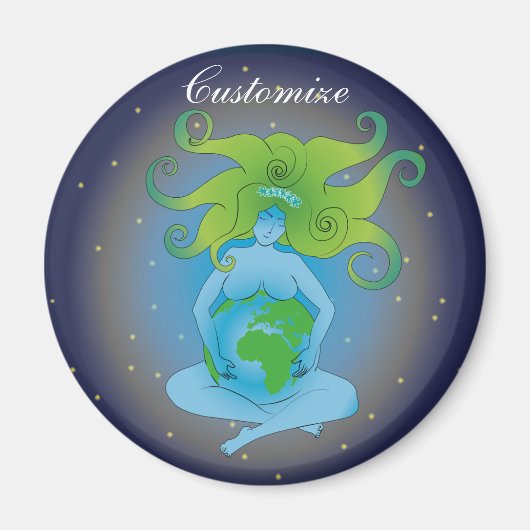 New Age Gaia Goddess Thunder_Cove Magnet (Vorne)