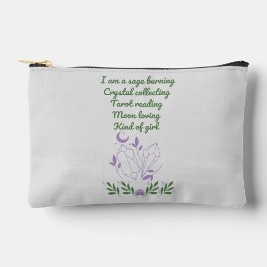 New Age Girl Zipper Pouch Tarot Bag Zubehörtasche (Vorderseite)