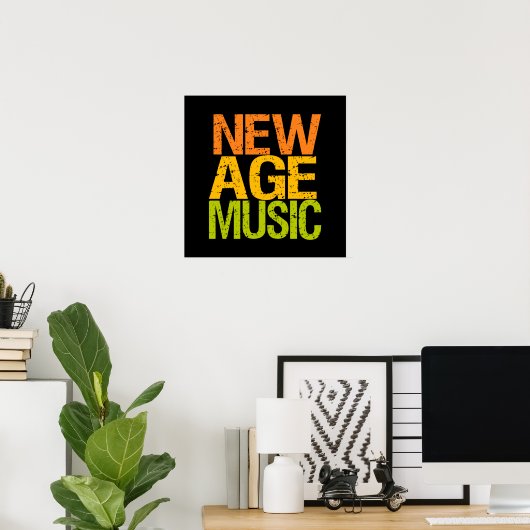 New Age Music Poster (Heimbüro)