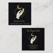 New Age Occult Shop Quadratische Visitenkarte (Vorne/Hinten)
