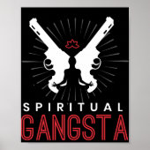 New Age Sritual Srituality Yoga Gangster Enlighten Poster (Vorne)