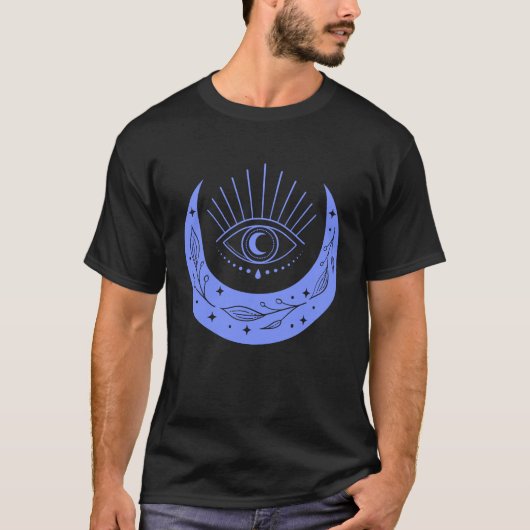 New Age Third Eye Moon Witchy Reiki Yoga Hexe Lig T-Shirt (Vorderseite)