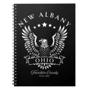 New Albany Franklin Landkreis Ohio Vintag Eagle Notizblock