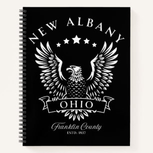 New Albany Franklin Landkreis Ohio Vintag Eagle Notizblock