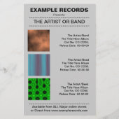 New Album Launch - Blue Spiral Textured Flyer (Hinten)