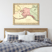 New America Map von Mitchell Leinwanddruck (Insitu (Schlafzimmer))