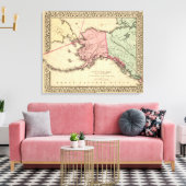 New America Map von Mitchell Leinwanddruck (Insitu (Wohnzimmer))