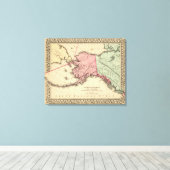 New America Map von Mitchell Leinwanddruck (Insitu (Holzboden))
