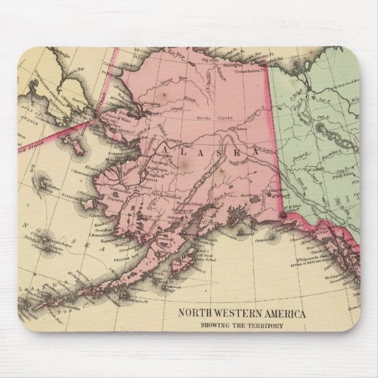 New America Map von Mitchell Mousepad (Vorne)