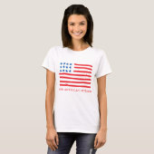New American Citizen | Amerikanische Flagge mit Ha T-Shirt (Vorne ganz)