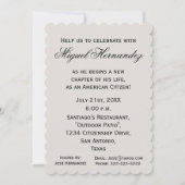 New American Citizen+U.S. Party für Flaggenfeiern Einladung (Rückseite)