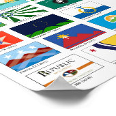 New American City Flags, 2012-2017 Poster (Ecke)