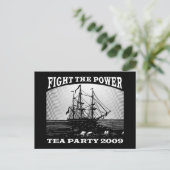 New American Tea Party 2009 Postkarte (Stehend Vorderseite)