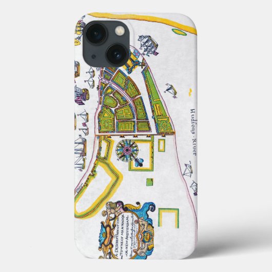 New Amsterdam Map, 1661 Case-Mate iPhone Hülle (Rückseite)