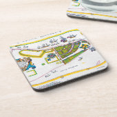 New- Amsterdamkarte, 1661 Getränkeuntersetzer (Linke Seite)