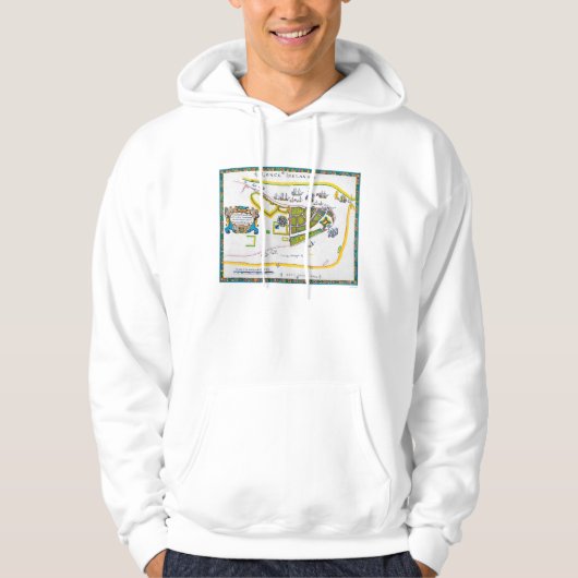 New- Amsterdamkarte, 1661 Hoodie (Vorderseite)