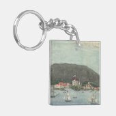 New Archangel, Russland (Sitka) Malerei Schlüsselanhänger (Vorderseite links)