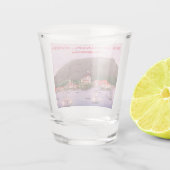 New Archangel, Russland (Sitka) Malerei Schnapsglas (Rückseite)