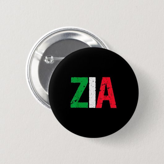 New Aunt Italian Zia Italian American Aunt Gift  Button (Vorne & Hinten)
