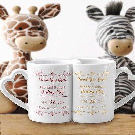 New Auntie & Uncle - Rot und Gelb - Geburtsstunde Liebestassen