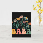 New Baba Wildflower First Birthday & Baby Show Karte (Gelbe Blume)