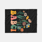 New Babci Wildflower First Birthday & Baby Sho Fleecedecke (Vorderseite (Horizontal))