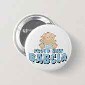 New Babcia T - Shirt Design Button (Vorne & Hinten)