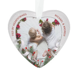 New Baby Big Brother Silver Rahmen Frohe Weihnacht Ornament