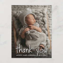 New Baby Birth Ankündigung Vielen Dank Postkarte